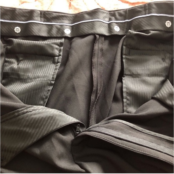 Hagger black classic fit Eclo Stria striped dress pants in size 38x30 - Picture 10 of 16